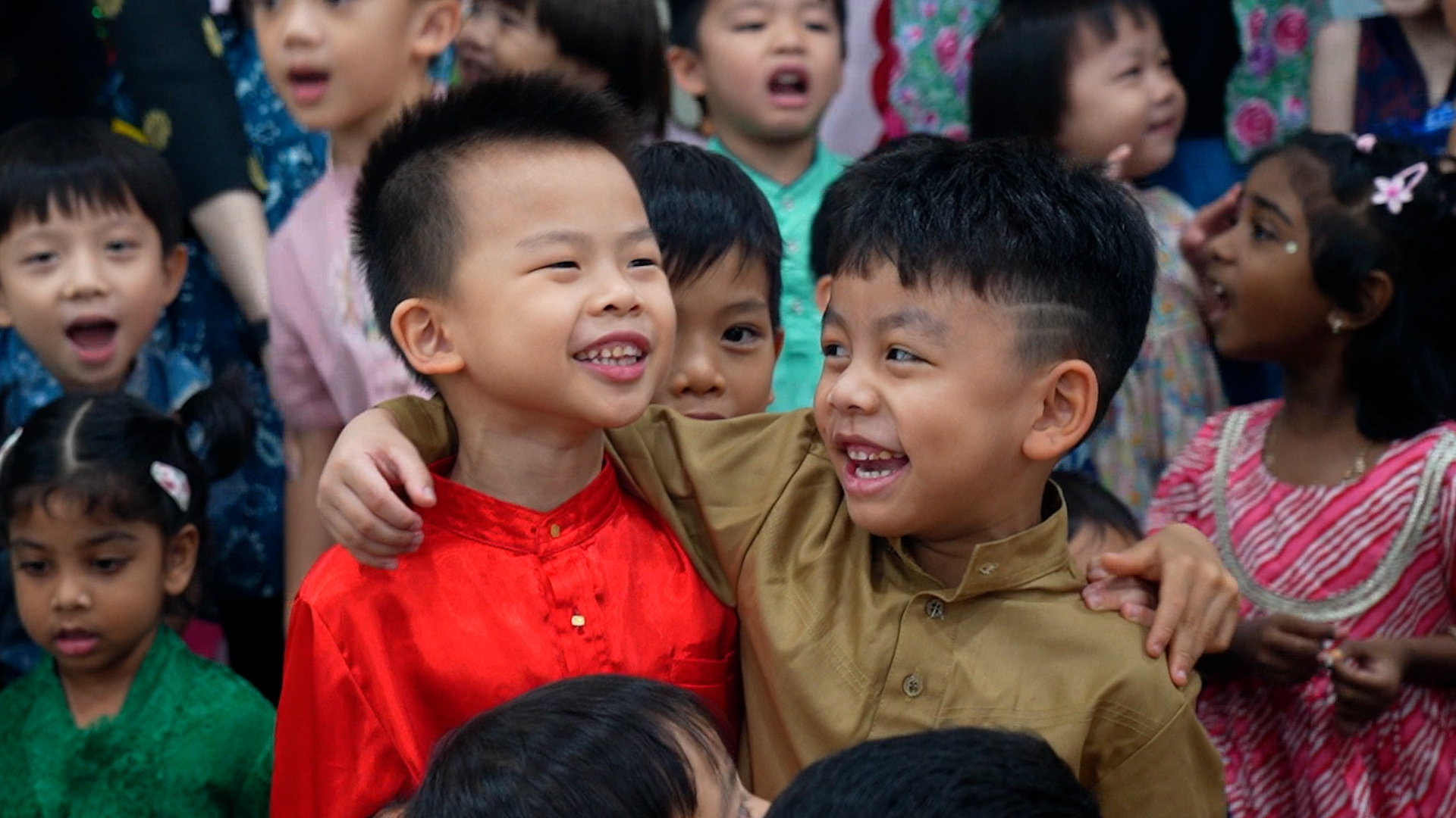 A 5-year-old child observing fasting and sharing Eid traditions at school